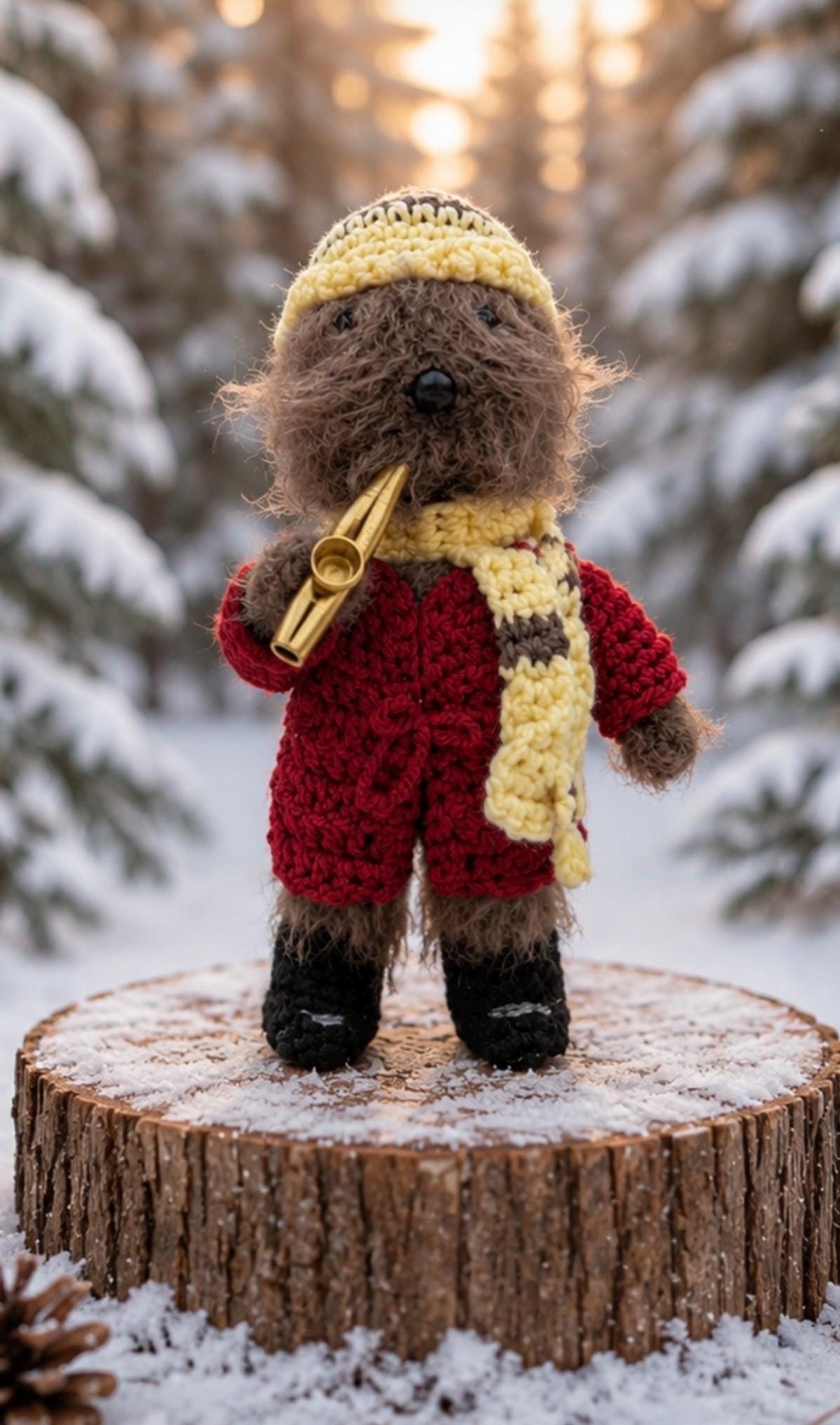 Wendell Porcupine - Handmade Crochet Collectible Inspired by Emmet