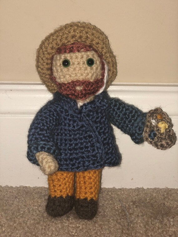 van gogh crochet doll