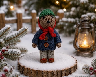 Emmet Otter - Handmade Crochet Collectible Inspired by Emmet Otter’s Jug Band Christmas