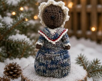 LIMITED EDITION Ma Otter   Handmade Crochet Collectible Inspired by Emmet Otter’s Jug Band Christmas