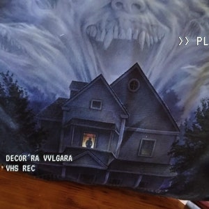Pillow Cover: FRIGHT NIGHT 1985 Thrash Horror Haunted House, Hendrix, Apparitions, Cult, Kvlt, Horror Movies, Halloween, zombies, 80s, dead