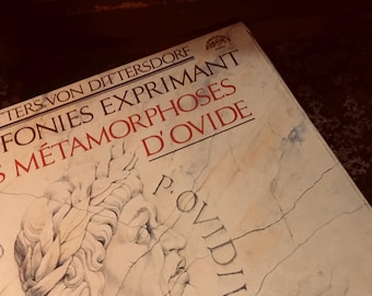 The Mythic Vault Dittersdorf Ovid Metamorphoses Vinyl Box Set / Les Metamorphoses DOvide Symphonies / Dark Academia Library Mythology Decor