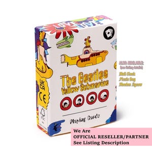 The Beatles, Yellow Submarine, Cartes à jouer, Cartes de poker, Hier, Souvenirs, Officiel, Yoko Ono, John Lennon, McCartney, Musique rock