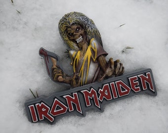 Iron Maiden The Killers Eddie Official Fridge Magnet, music memorabilia music fan, UK Eddie Bruce Dickinson, Fear of The Dark, elceltic home
