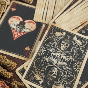 Fora de catálogo, Kickstarter, Cartas de Baralho Voodoo, loja de cartas, Sam Hayles, Cartamundi, Bélgica, Papa Legba, Horror, Herbal, Green Witch