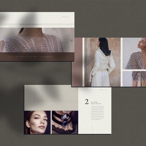 Earthy Fashion Company Profile Presentation Template for PowerPoint and Keynote with Neutral Colors
