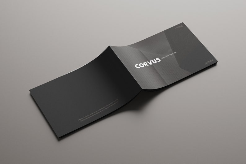 Minimalist Architecture Brochure Template with Dark Theme, Landscape Orientation, and Free Photos for Adobe InDesign and Affinity Publisher image 6