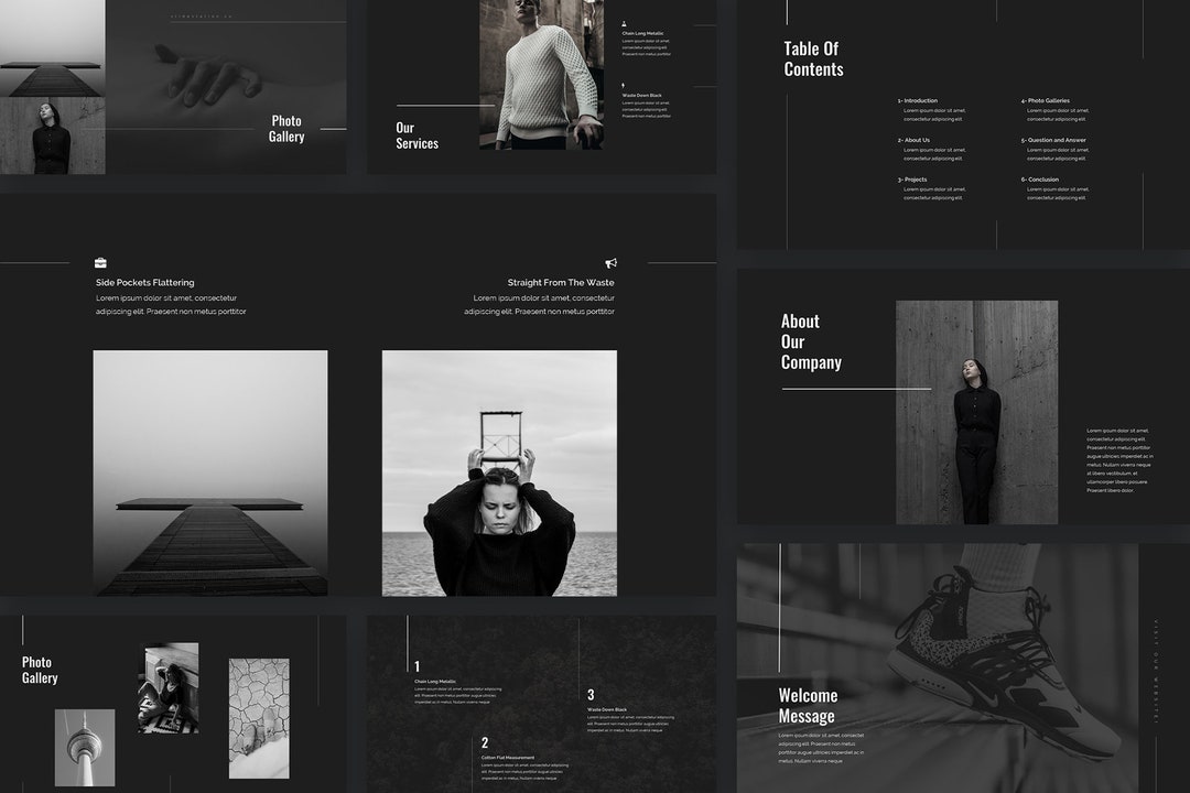 Black and White Photography Portfolio Company Portfolio Presentation ...
