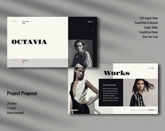 Propuesta de proyecto minimalista y elegante: propuesta de negocio, propuesta de marca, presentación de moda, presentación, indumentaria, marca, copia de texto real