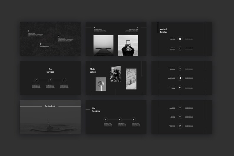 Black and White Photography Portfolio Company Portfolio Presentation ...