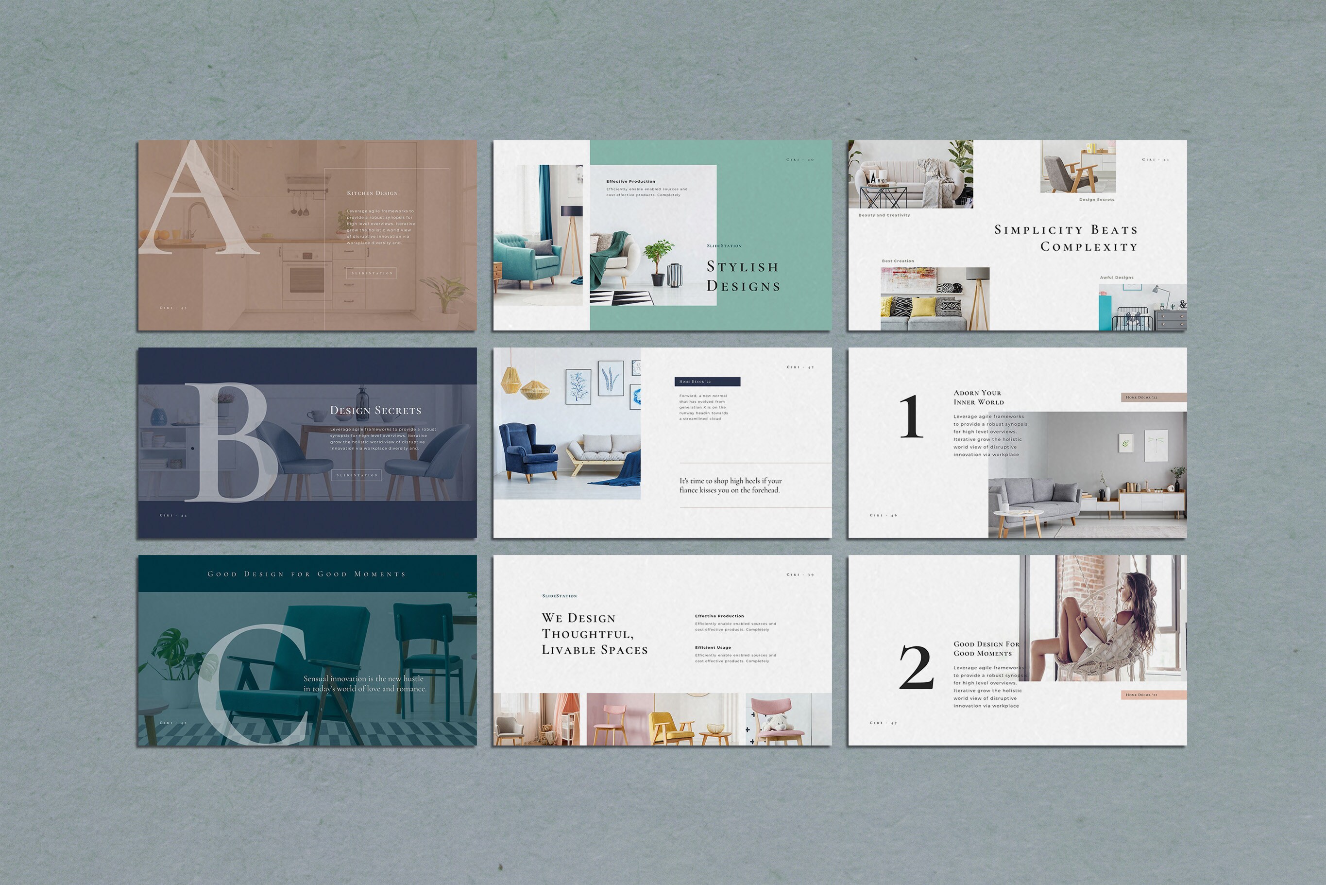 Ciri Interior Design and Home Decoration Presentation With Earth Tones ...