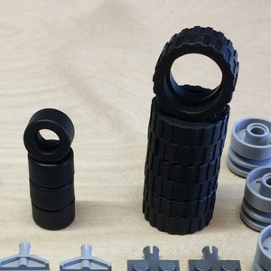 NEW LEGO VEHICLE Road Tires Lot 24x14 14x9 + Wheels Axles Specialty Parts (Race Car Road Slicks for City Friends etc