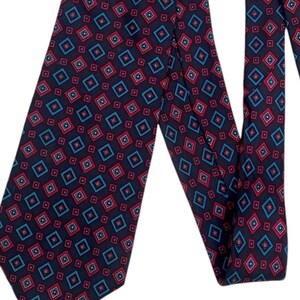 Vintage Liberty of London Black Graphic Silk Print Tie 1990’s