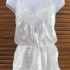 White Satin Romper Etsy