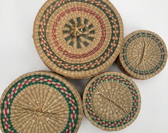 colorful baskets etsy