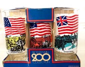 6 Vintage Bicentennial Glasses by Anchor Hocking 1970 39 s