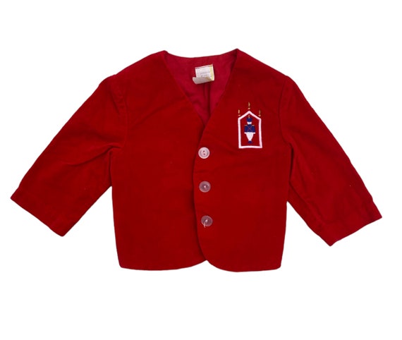 Boys Red Velvet Toy Solider Jacket, Toddler Boys … - image 2