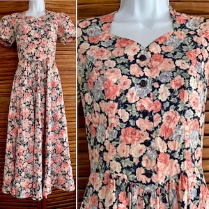 cotton english garden print maxi dress Floral Printed Maxi Dress