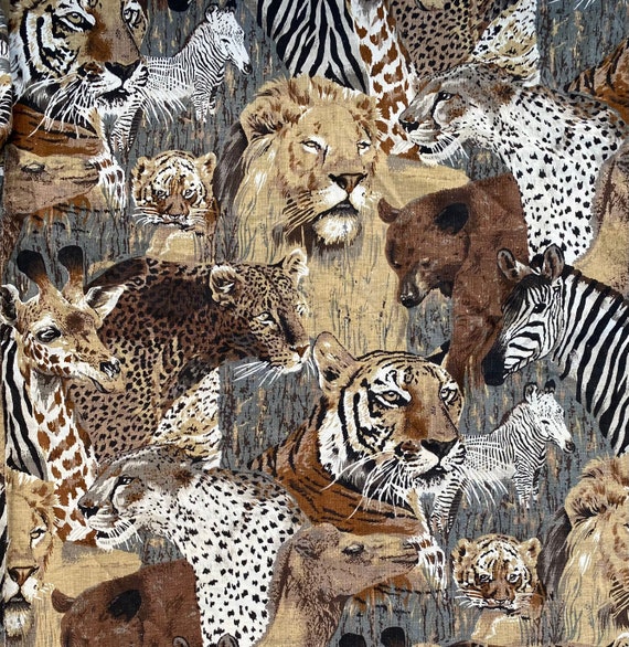 Vintage Animal Print Twin Bed Blanket/bed Cover Retro Animal Etsy