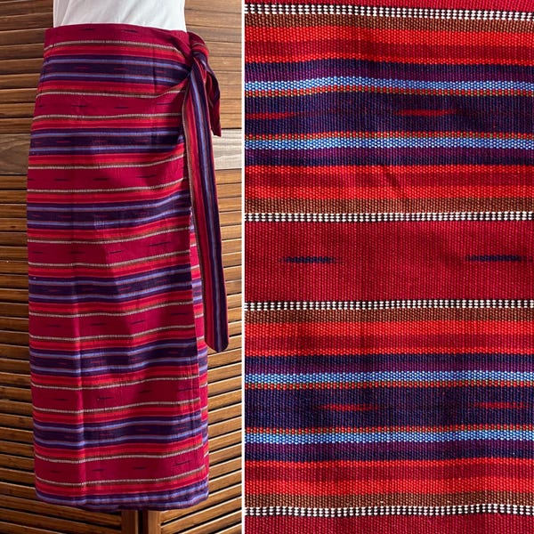 Women’s Vintage Southwestern Wrap Skirt M Made in Guatemala