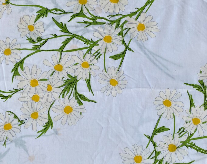 Vera Floral Double Sheet, Floral Vintage Sheets, Daisy Print Sheet