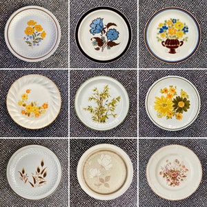 UPDATED 04/23 Vintage Stoneware Plates, Mismatched Stoneware Plate, Stoneware Dinner Plate, Vintage Dishes, Choose a Stoneware Plate