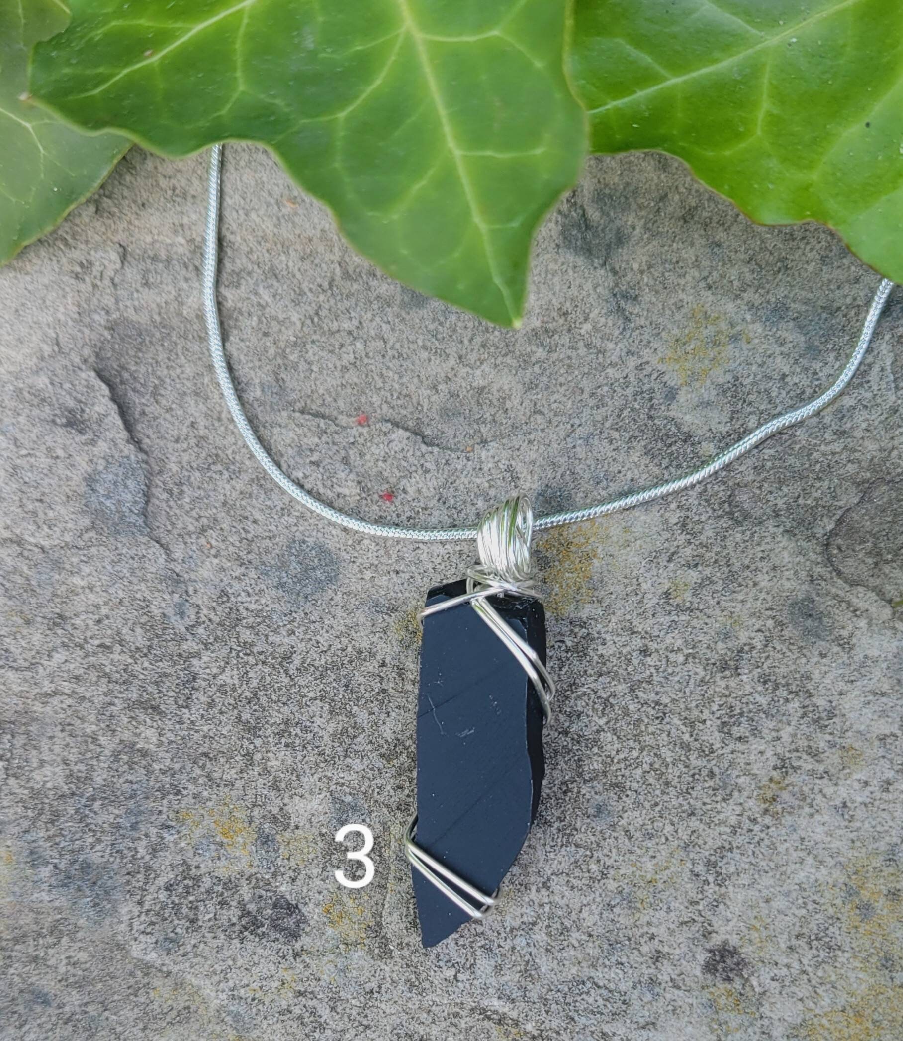 Bandierte und volle schwarze Onyx Platte Halsketten. | Etsy