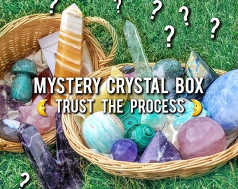 ULTIMATE crystal mystery box, crystal kit, crystal assortment, crystal gift set, spiritual gift set, crystal scoop, lucky crystal, minerals