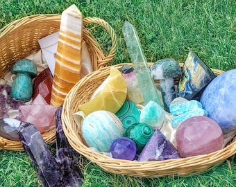 Crystal Mystery Box: Custom Intention, Lucky Scoop, Rock and Mineral Bundle