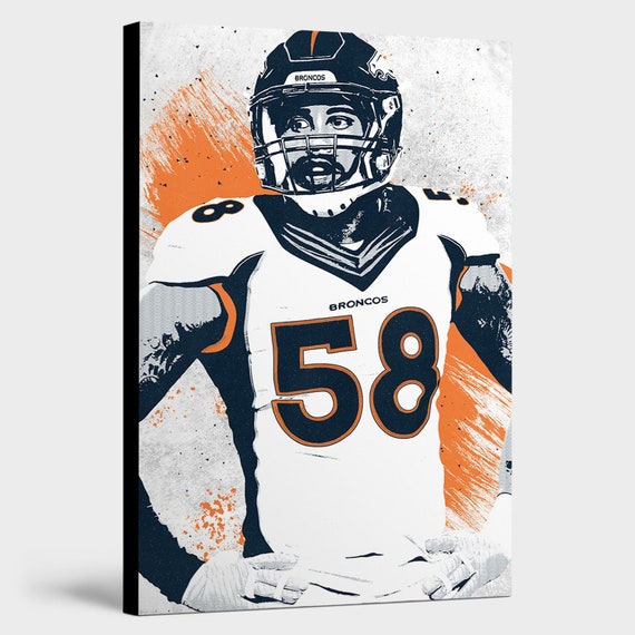 Denver Broncos Decor Denver Broncos Wall Art Denver Broncos Etsy