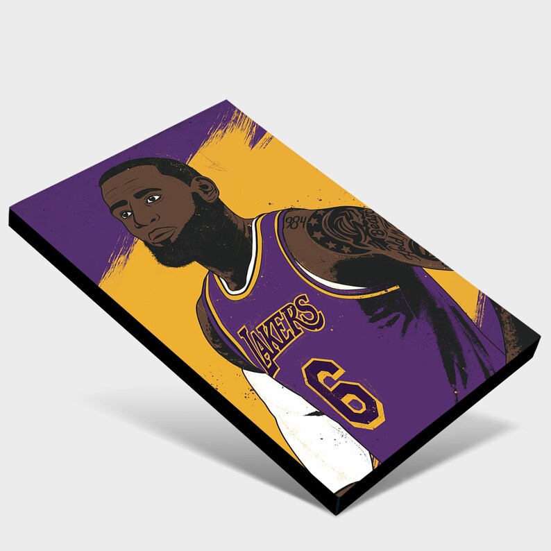 Los Angeles Lakers Decor Los Angeles Lakers Wall Art Los Etsy