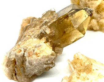 Kundalini Citrine, Congo Citrine Points, Genuine Natural Congo Citrine,