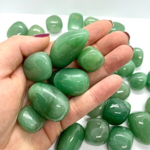 Green Aventurine Tumbled Stones, Green Aventurine Tumbles, Tumbled Green Aventurine