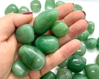 Green Aventurine Tumbled Stones, Green Aventurine Tumbles, Tumbled Green Aventurine