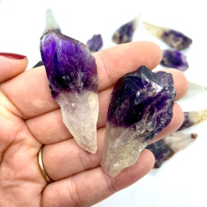 Amethyst Torches, Amethyst Teeth, Rough Amethyst Points