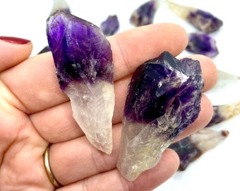 Amethyst Torches, Amethyst Teeth, Rough Amethyst Points