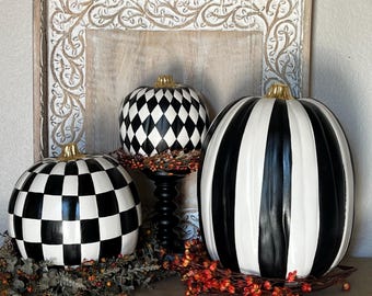 Decorative Pumpkins - Set of 3
