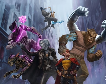 Adventure Party Illustration Commission **Please read description BEFORE ordering**