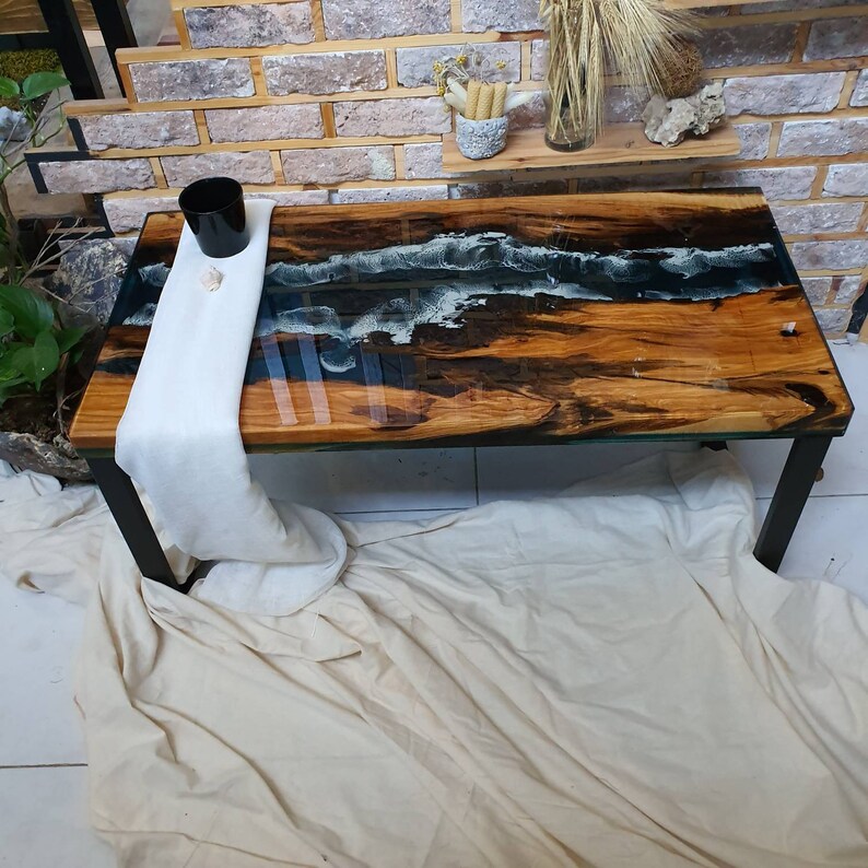 Epoxy Resin Art RIVER COFFEE TABLE Home Decor Table | Etsy