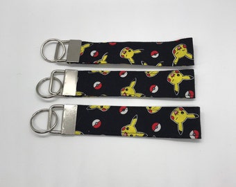 Pikachu key chain wrist lanyard