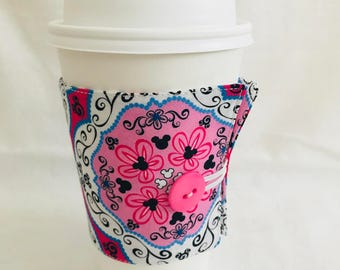 Mickey Mouse girly coffee cozie