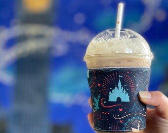 Mickeys night time spectacular coffee sleeve