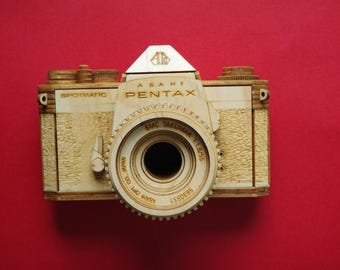 Modelo de madera de cámara réflex de película Asahi Pentax Spotmatic SP
