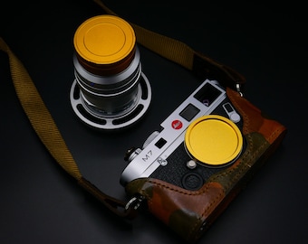 Colored anodized metal rear lens caps for M-mount lenses (Leica, Zeiss, Voigtlander)