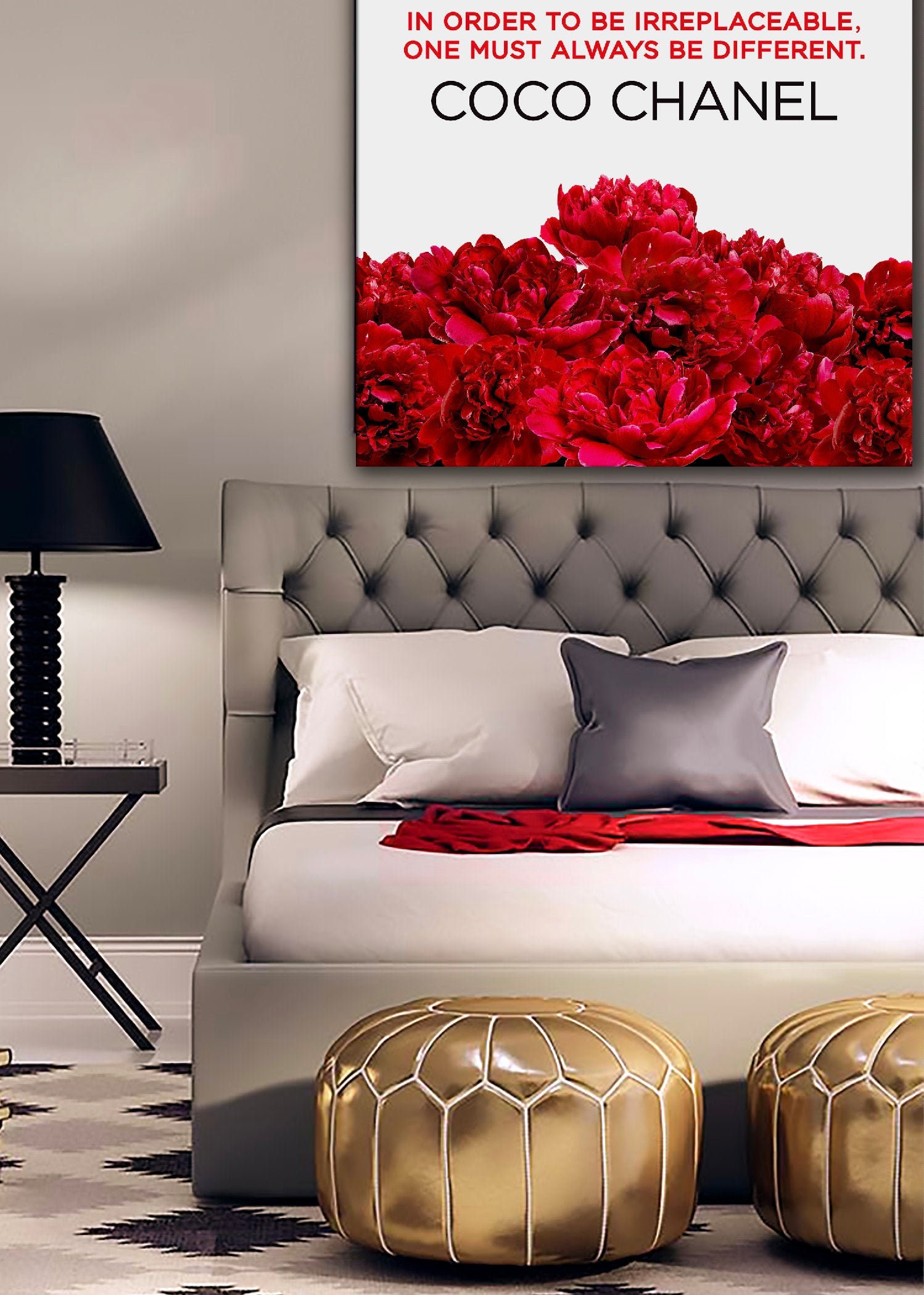 red chanel decor