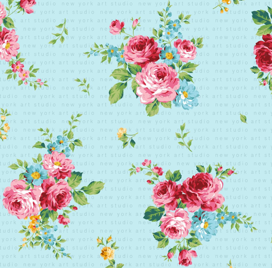 Buy Sweet Rose Floral Seamless Paper: Farmhouse Country Decor (digital  Download) Online in India