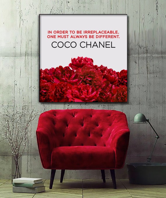 Coco Chanel Poster Instant Download. Coco Chanel Quote. 