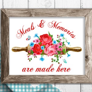 Floral Wall Art & Sublimation Design, Pioneer Woman Decor - PNG JPG Digital Download