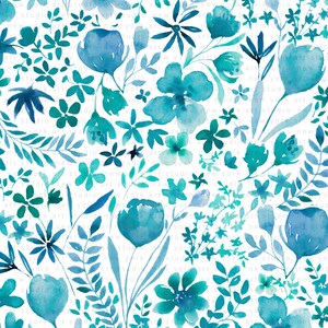 PATCHWORK MEDLEY Watercolor Floral  Background Designs Downloads Country Decor Farmhouse png.