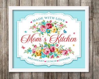 Sweet Rose Mom's Kitchen Wall Art & Sublimation Design PNG JPG Digital Download